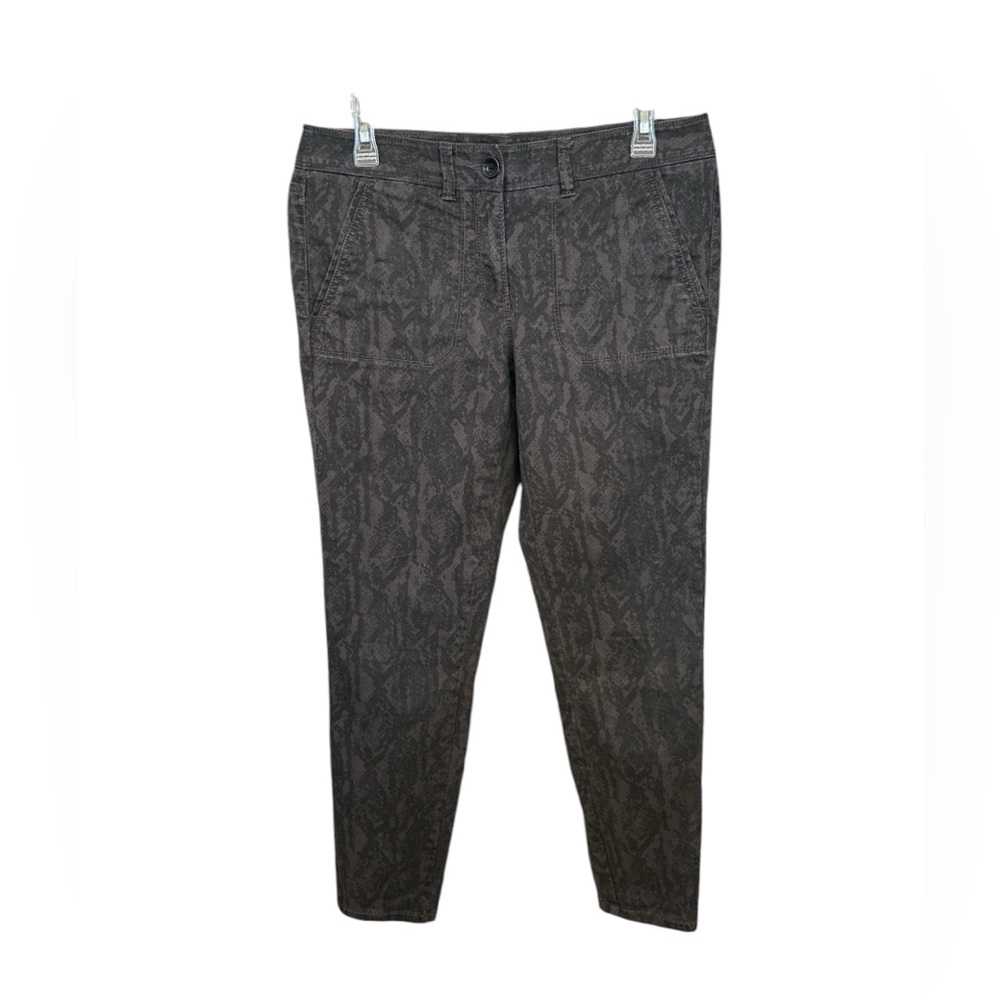 LOFT Marisa Fit, Reptile Print, Crop Jeans, Size 6